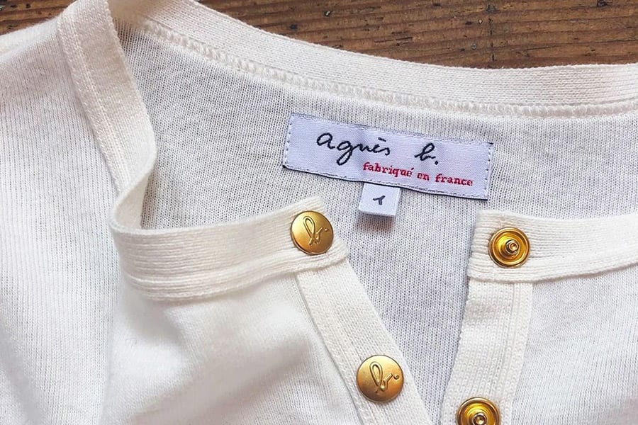 Snap cardigan fit guide | agnès b. Snap cardigan fit guide | agnès b.